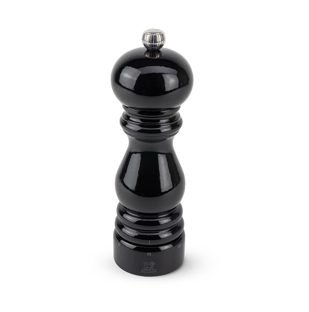 Peugeot Paris U-Select Wood Pepper Mill-Gloss Black- 7 inch