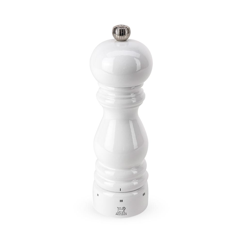 Peugeot Paris U-Select Wood Salt Mill-Gloss White - 7 inch