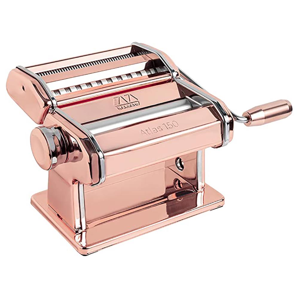 Classic Italian Made Atlas 150 Wellness Pasta Maker by Marcato - Real Copper