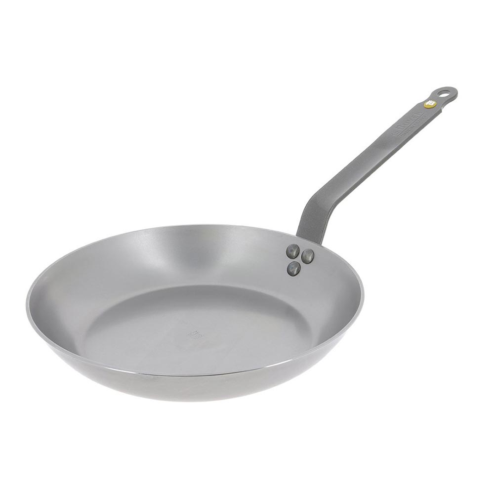 De Buyer Mineral B French Commercial Carbon Steel Frypan - 11 inch