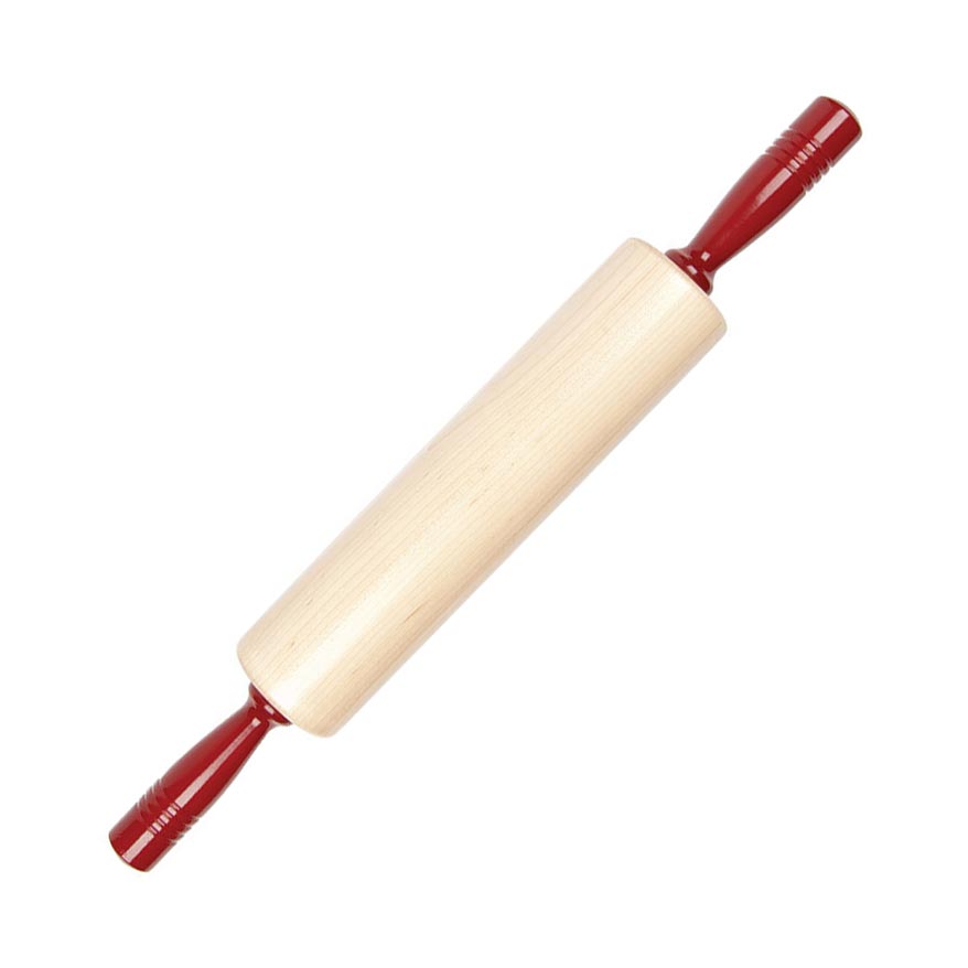 American Made Solid Rock Maple Rolling Pin- 12 inch