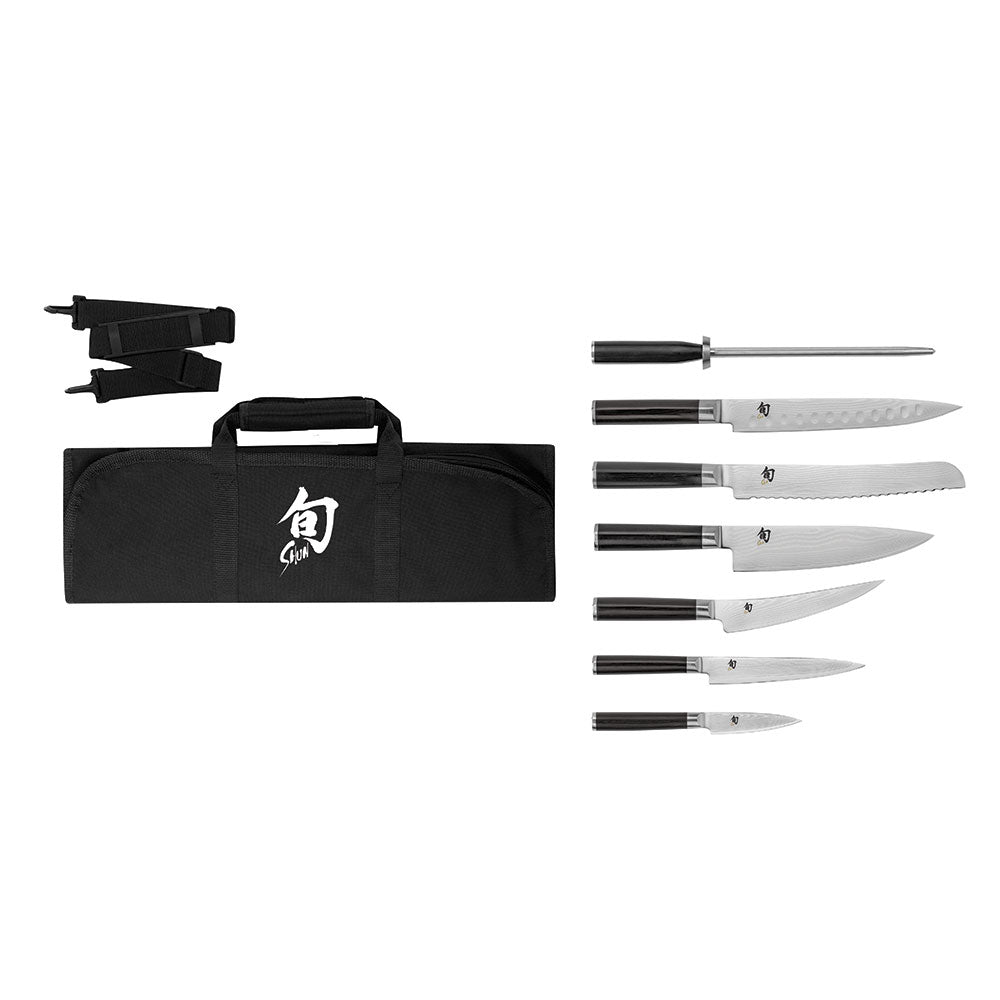 Shun Classic 8 Piece Student Set with Knife Bag-New Year New Career Sale!!!!