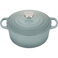 A seasalt/ green colored 3 - 1/2 Quart Le Creuset Signature Enameled Cast Iron Round French/Dutch Oven