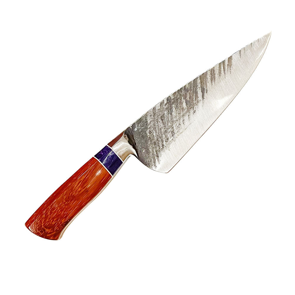 Handmade Knife- Wonderful Matt Waters Carbon Steel Brut De Forge 8in Chef's Knife