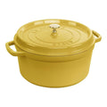 Staub French Made Enameled Cast Iron Round Cocotte/Dutch Oven - 7 Quart-CHILI & SOUP SEASON SALE!!!