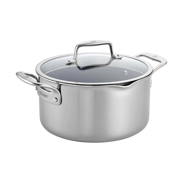 Zwilling Clad CFX Stainless Steel with Ceramic Non-Stick 6 Quart Dutch Oven