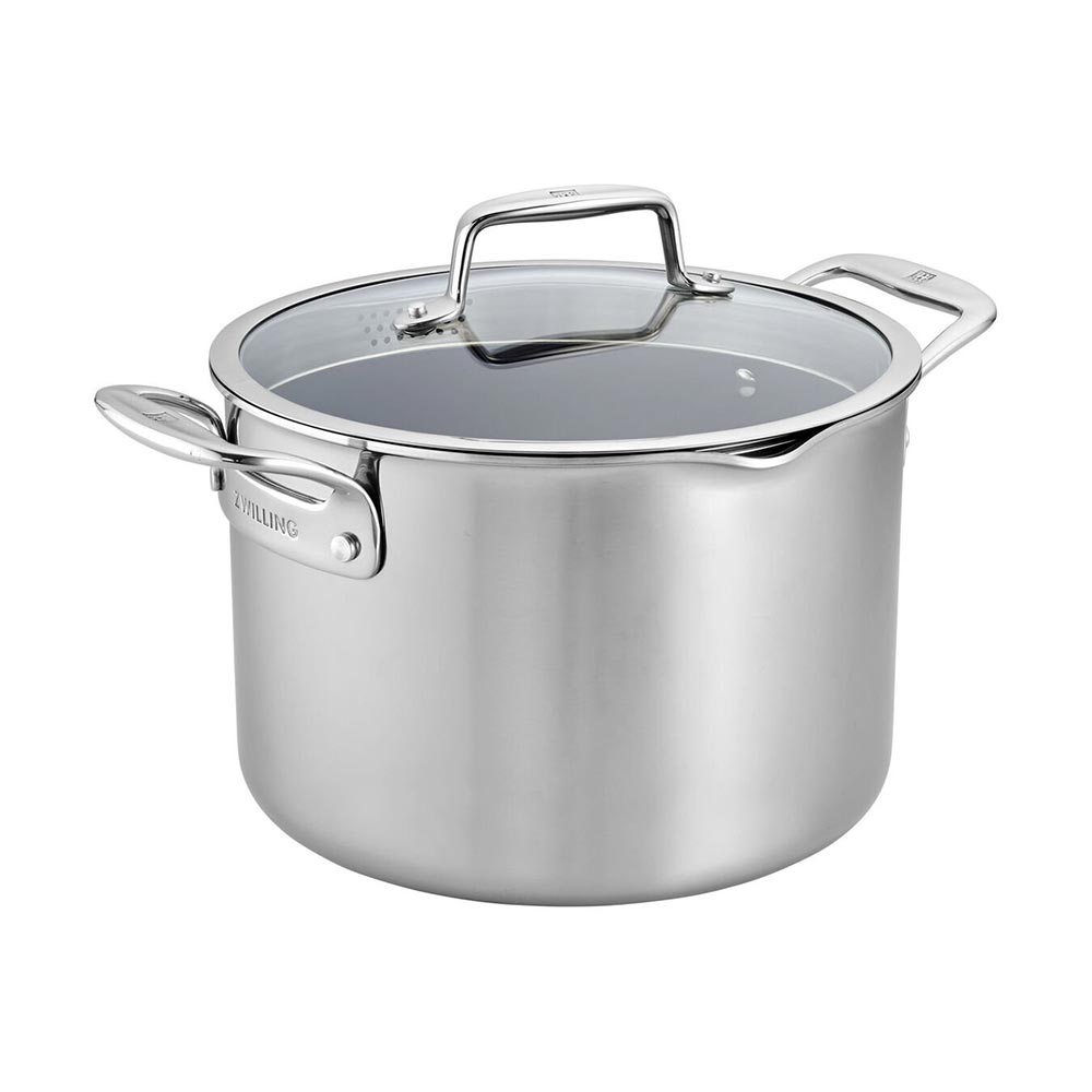 Zwilling Clad CFX Stainless Steel with Ceramic Non-Stick 8 Quart Dutch Oven