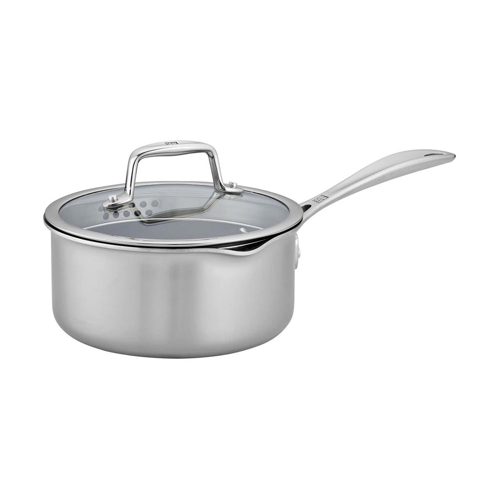 Zwilling Clad CFX Stainless Steel with Ceramic Non-Stick Saucepan-2 Quart