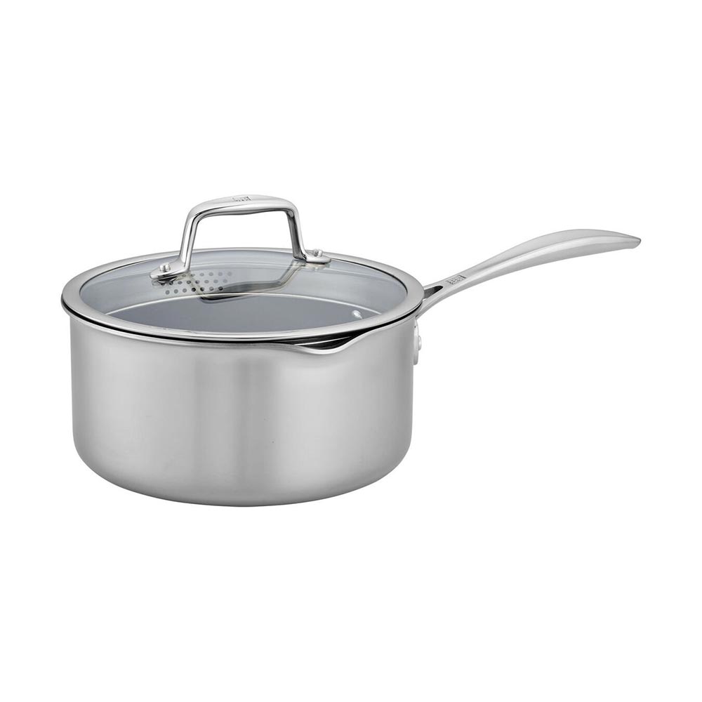 Zwilling Clad CFX Stainless Steel with Ceramic Non-Stick Saucepan-3 Quart