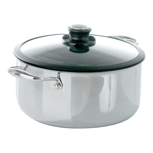 Black Cube Revolutionary Stainless Steel Non-Stick Stockpot with Lid - 7.5 Quart