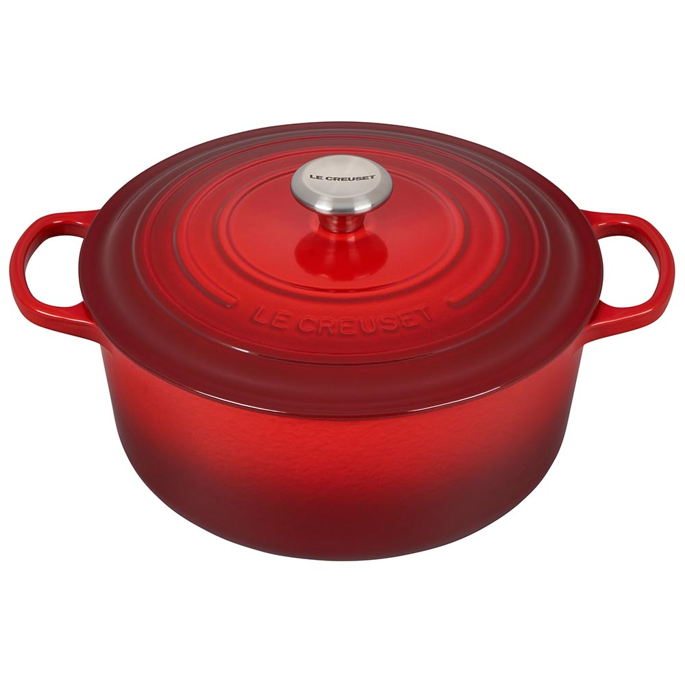 Lodge 7 Quart Enameled Cast Iron Oval Dutch Oven Red