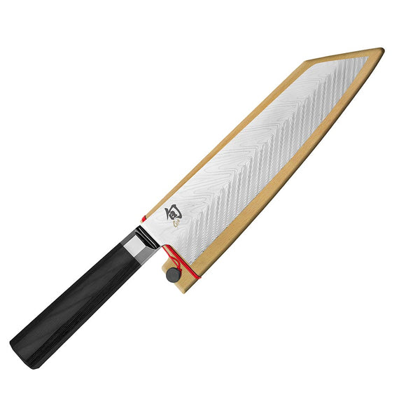 Shun Dual Core 8 inch Kiritsuke Knife with Wooden Saya