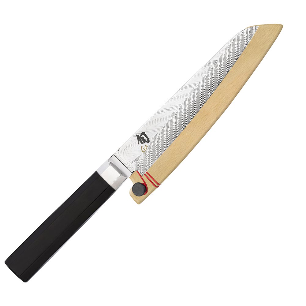 Shun Dual Core 6 inch Utility/Butchery Knife with Wooden Saya