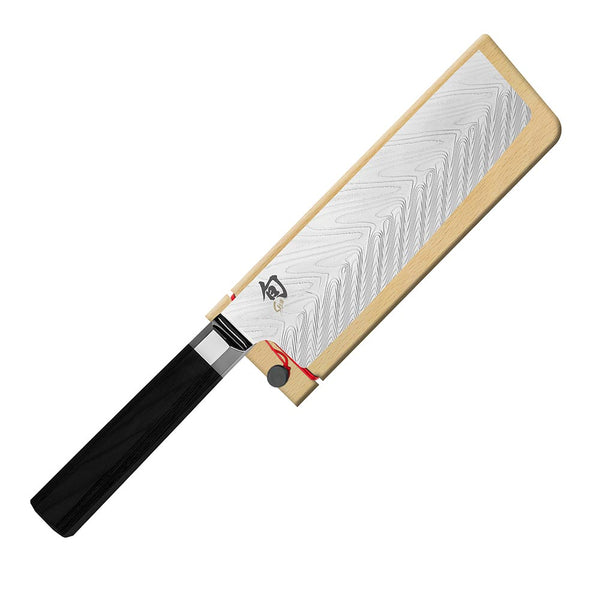 Shun Dual Core 6.5 inch Nakiri Knife with Wooden Saya