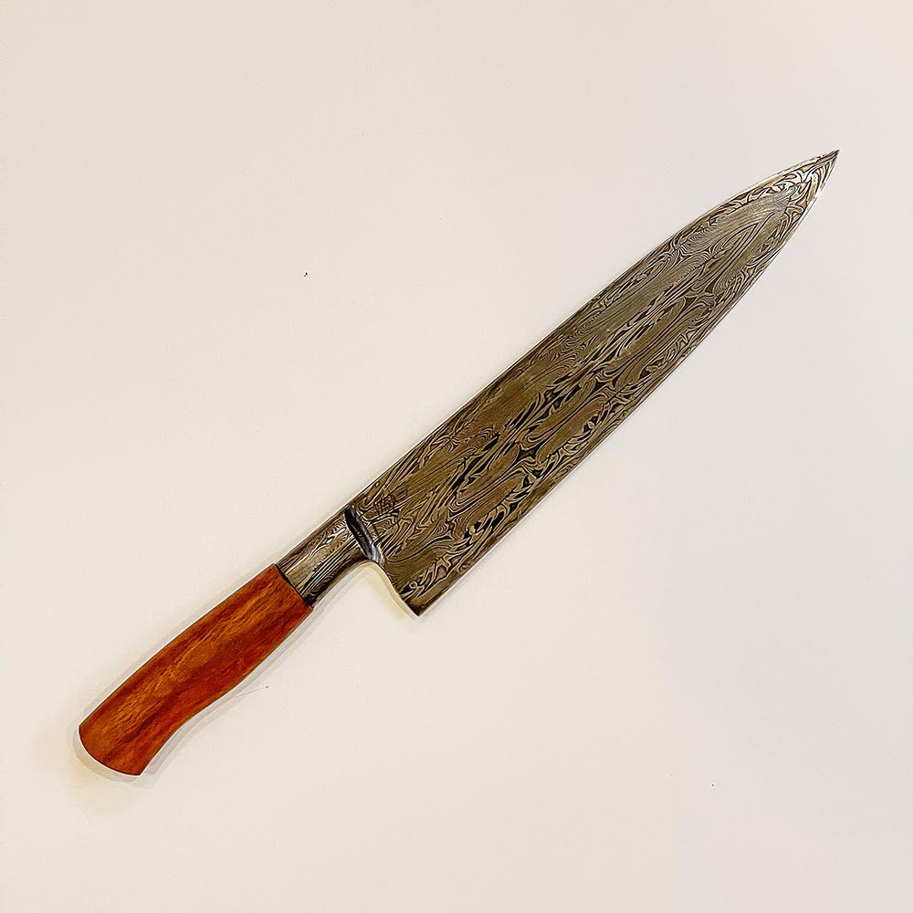Handmade Knife- Outstanding  Matt Waters Carbon Steel Damascus 10 inch 