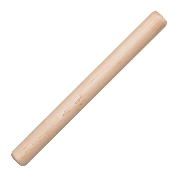 American Made Solid Rock Maple Baker's Style Rolling Pin- 18 inch